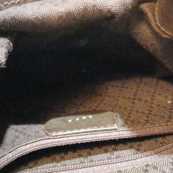 Authentic Gucci Vintage Bamboo Drawstring Shoulder Bag Nylon Leather Dark Brown - Picture 16 of 16